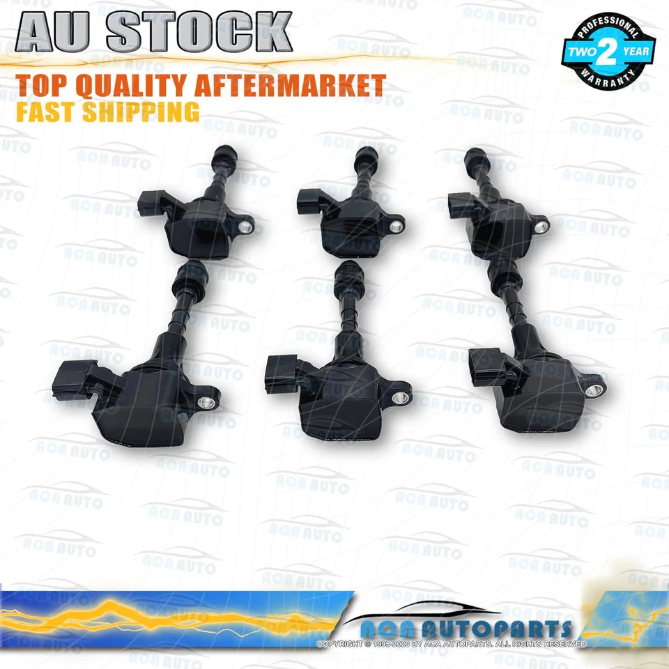 6Pcs Ignition Coils Pack for Nissan Maxima Murano Navara Pathfinder Elgrand AU - image 3 of 4