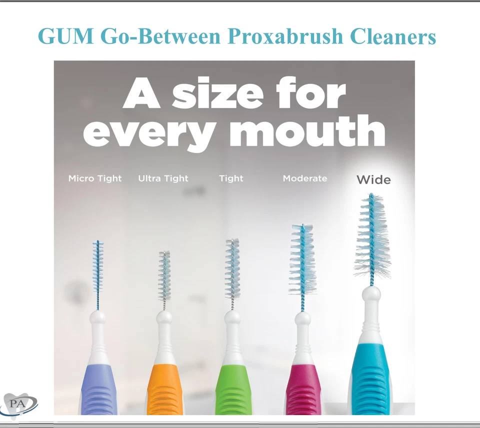 Limpiadores dentales de goma Go-Between Proxabrush Micro limpiadores apretados paquete de pacientes 36/caja Foto 3 de 4