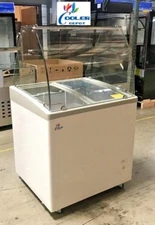 NEW 31" Ice Cream Gelato Glass Dipping Freezer Showcase Display Commercial NSF