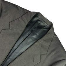 VTG Hickey Freeman Men's Boardroom 2-Button Blazer Jacket Gray Glen Plaid 43 L