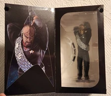 Star Trek Deep Space Nine Worf Figure QMx Master Series Latinum Edition