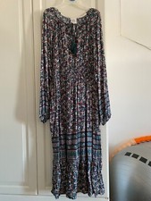 Knot Rose Flowy Floral Peasant Style | Long Sleeve Women's Size Medium 