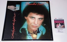 FRANKIE VALLI & THE 4 SEASONS SIGNED FRAMED LADY PUT THE LIGHT OUT ALBUM JSA COA