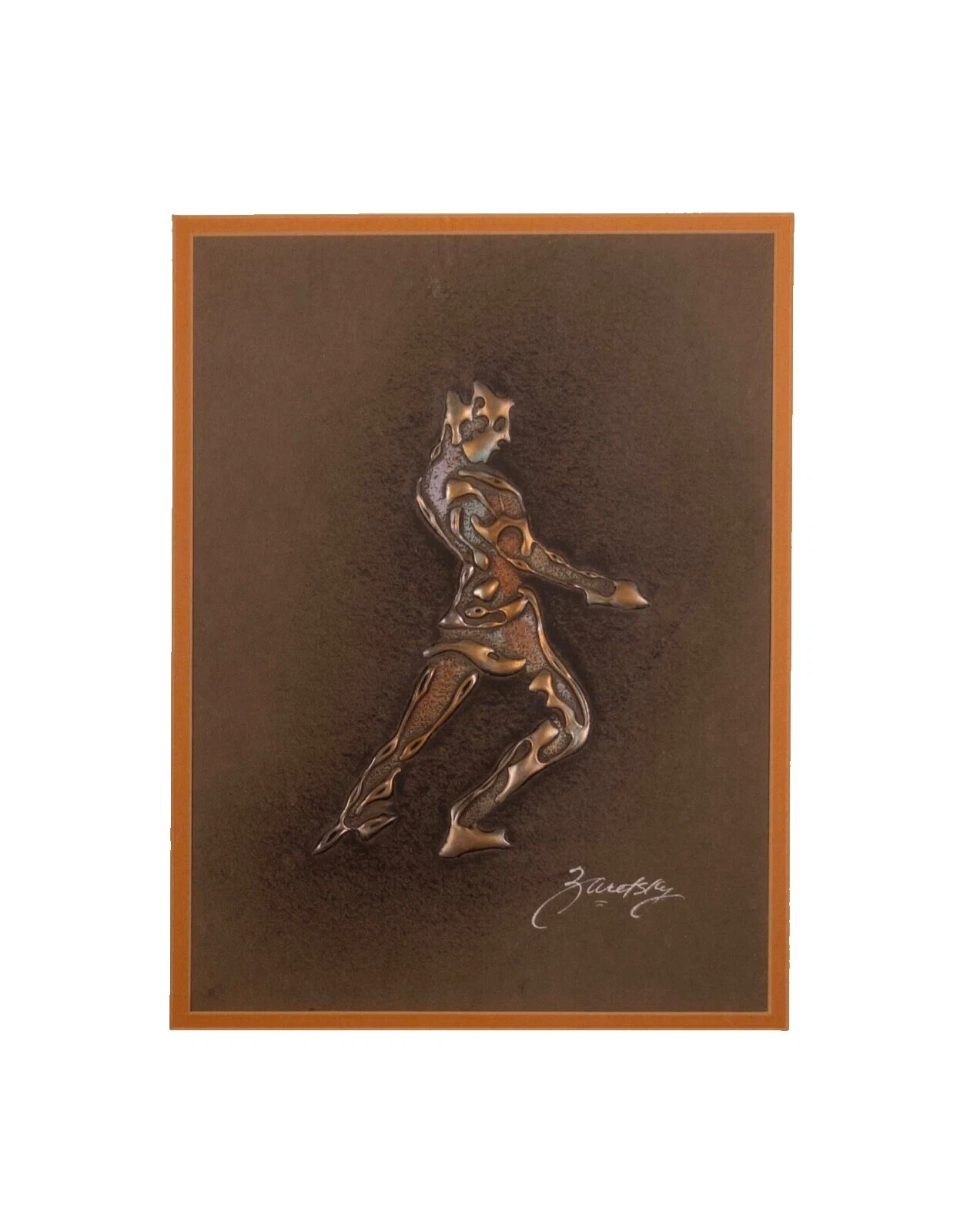 Figuras de metal arte de técnica mixta y Collage Arte