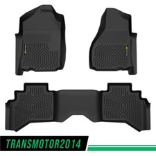 Tpe Floor Mats Liners 3d Molded Fit For 02-09 Dodge Ram 1500 2500 3500 Quad Cab