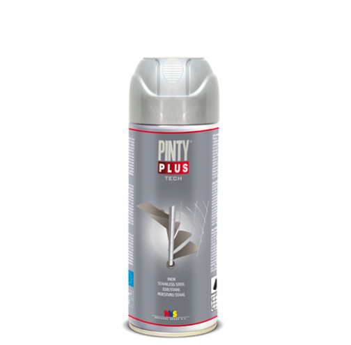 PintyPlus TECH Steel Primer Aerosol Spray Gloss Chrome Anticorrosion 400ml