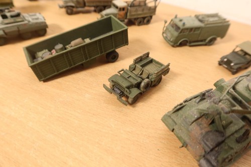 Vintage HO Military Vehicles Bundle Recovery Trucks Covered Minitanks DBGM ROCO - Picture 10 of 24