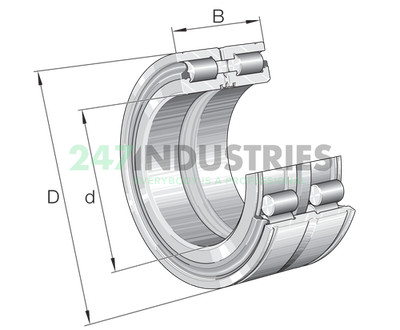 SL045009-PP-C2 INA 45 x 75 x 40 mm CYL. ROLL. DOUBLE ROW Cylindrical ...