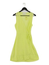 Heidi Klein Wrap Midi Dress XS in Yellow
