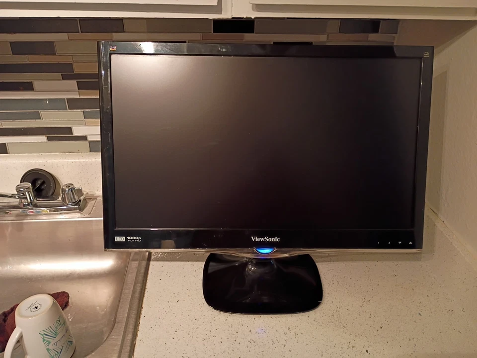 ViewSonic VA2446M-LED 24 Inch Full HD 1080p LED Monitor - Black - Image 2 of 2