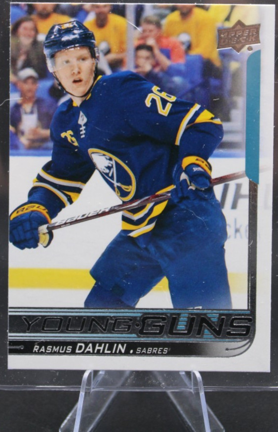2018-19 Upper Deck Rasmus Dahlin Young Guns RC #201 NM/MT Buffalo Sabres