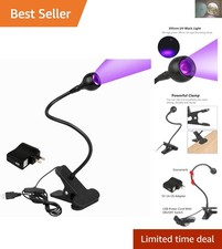 Portable 3W UV Blacklight Lamp - Flexible Gooseneck for Glow Parties  Art