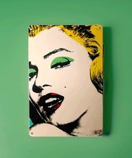 Blech- Metallschild- *MARILYN MONROE* - POP ART - 20 x 30 cm - vorgelocht - Neu!