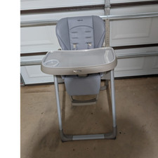 Inglesina Gray Baby High Chair w/ Removable Tray, Safety Harness, Footrest