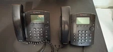 Set of TWO Polycom VVX 311 Corded Business Media Phone System Lightly Used