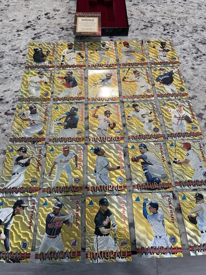 Juego completo de 25 cartas de béisbol Pinnacle The Naturals 1994 con caja original limitada Foto 3 de 4