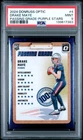 2024 PANINI DONRUSS OPTIC PASSING GRADE PURPLE STARS #4 DRAKE MAYE RC /25 PSA 9