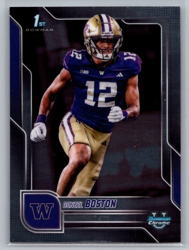 DENZEL BOSTON 2025 BOWMAN CHROME UNIVERSITY 1ST