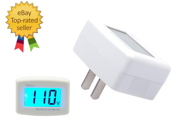 Plug-Type AC120V 80-300V Home Digital Voltmeter AC Meter Plug and Play