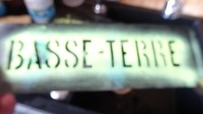 ANCIEN POCHOIR ZINC"BASSE TERRE" GUADELOUPE- XIX -XX
