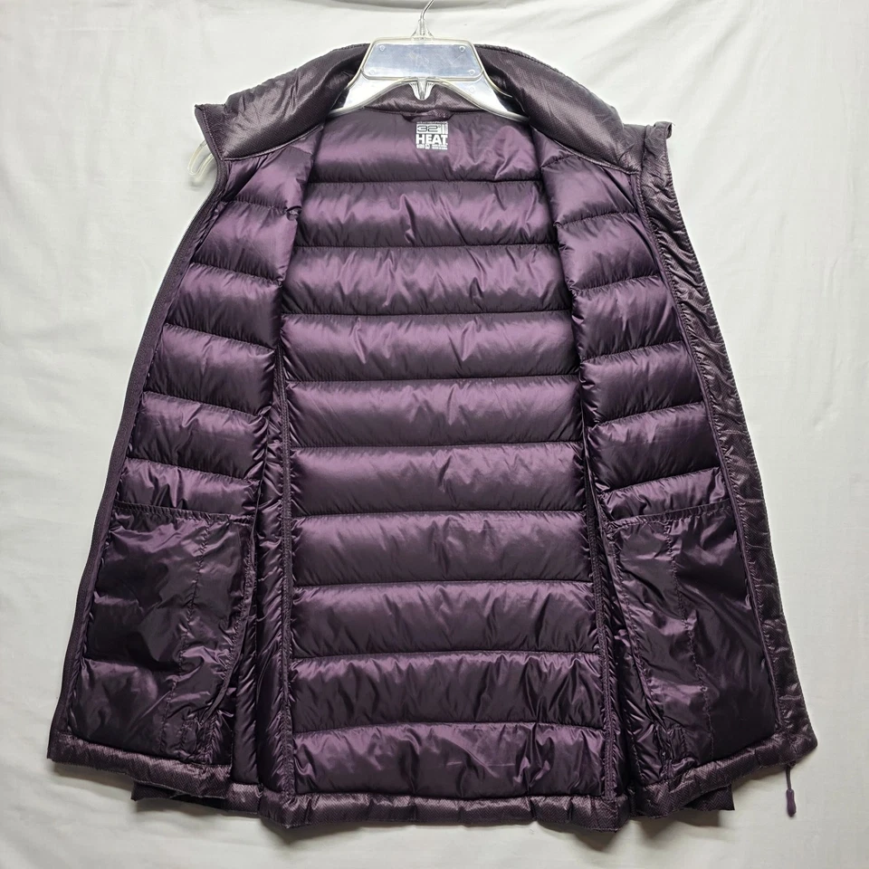 Chaleco impermeable 32 grados al calor berenjena púrpura ligero empaquetable - grande Foto 2 de 4