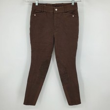 Ariat Girls Solid Brown English Show Breeches Riding Pants Size 14