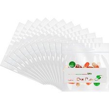 Reusable Clear Ziplock Pill Bags 120 Pack 6 Mil Free Waterproof Travel