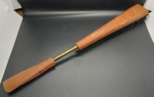 Wooden Vintage Clothing Lint Brush and Shoehorn Grooming Accessory Tool