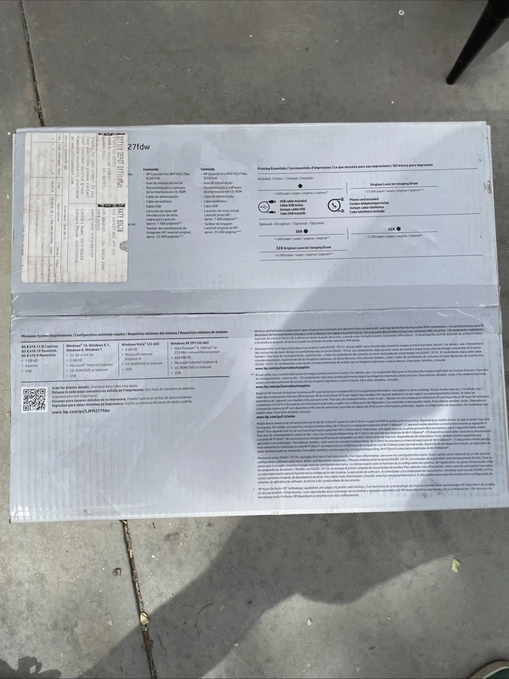 New Sealed HP LaserJet Pro M130fw Monochrome Laser Printer - Image 4 of 4