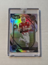 2024 Panini Select -  Drake Maye #218 Silver Prizm Die-Cut (RC)