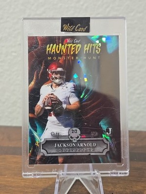 2024 JACKSON ARNOLD W.C. HAUNTED HITS BLUE CRYSTAL PUMPKIN #HHP-JA 2/2 AUBURN