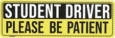 Student Driver Magnet for Car, 9.4" X 3.1" Bumper Magnetic Sticker for New Drive