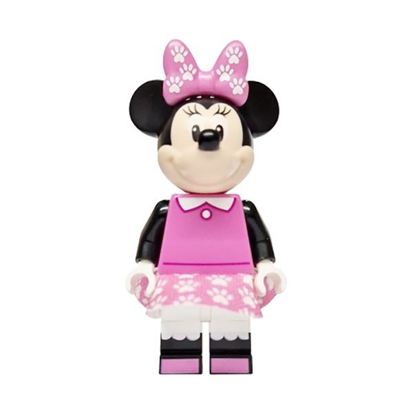 LEGO Disney Minnie Mouse with Paw Print Outfit Minifigure from 43274