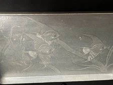 Wendell August Forge Aliminum Angel Fish Tray 9x14