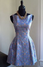 Zara Alexa Structured Paisley Tulip Dress