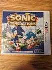 Sonic Generations Nintendo 3DS Game Cartridge 2D 3D NTSC-U/C E Rated Cib