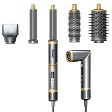 Hair Dryer Brush Hair Styler: 5 in 1 Air Styling& Drying System, 110,000 RPM ...