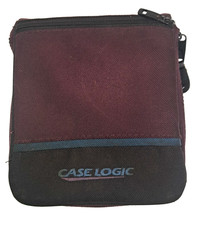 Vintage Case Logic 24 CD / DVD Storage Case Media Zipper 90s / Y2K 6x5.5x2"
