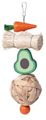 QUAPAS! HAUSTIERSPIELZEUG FÜR IHR KANINCHEN NAGER RATTE MEERSCHWEINCHEN - AVOCADO KAUSPIELZEUG