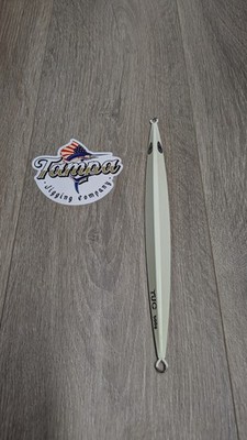 TJC500-073 Slow Pitch Jig: White Crackle with Glow. ''The Enforcer 500''
