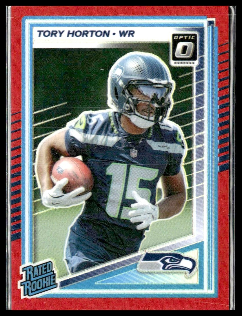 2025 Donruss Optic 295 Tory Horton Red #/149 Seattle Seahawks