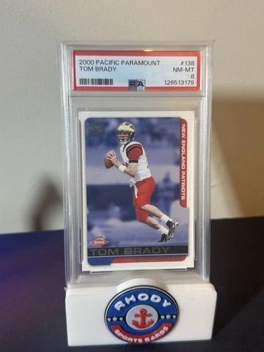 2000 Pacific Paramount Tom Brady #138 (RC) -PSA 8 NM-MT - Rookie Card