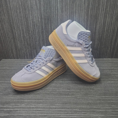 Adidas Original Gazelle Bold J Shoes Youth Girls 5.5Y Purple Pink Outdoor JQ1297