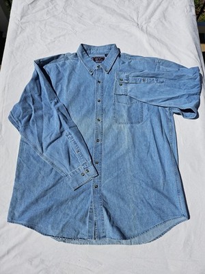 Vintage Danare Denim Button-Down, Size XXL 100% Cotton