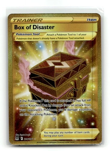 Box of Disaster 214/196 Secret Rare Lost Origin Pokemon Holo NM