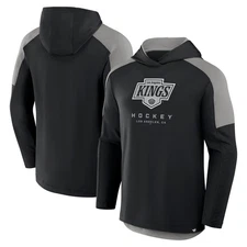 Men's Fanatics Black Los Angeles Kings Meta Game Transitional Pullover Hoodie