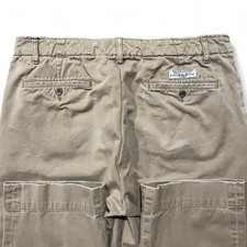 VTG Polo Ralph Lauren Pants Men's 33x31 Tan Cotton Military G.I. Classic Chinos