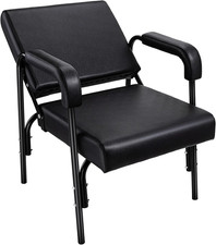 Salon Shampoo Chair Auto Reclining with Thick Cushions, Heavy Duty Shampoo Bowl