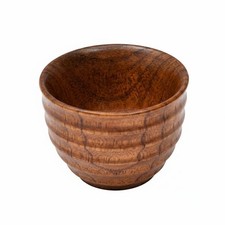 Japanischer Holz-Teebecher Nat&uuml;rliche Holzmaserung f&uuml;r Teezeremonie, Teepause