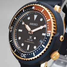 Rare Limited SEIKO Prospex Diver's V147-0CH0 Solar Men's Watch 42mm From JAPAN